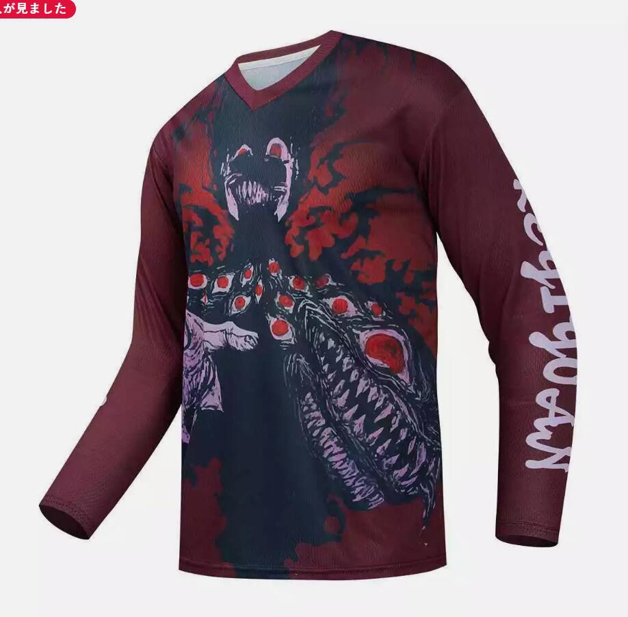 Downhill wear, mountain off-road motorcycle racing suit, outdoor cycling sports sportswear, men's cycling wear, and various personalized tops