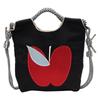 2025 New Environmentally Friendly Shopping Bag Embroidered Nylon Bag Mini Mini Tote Bag Crossbody Female Apple