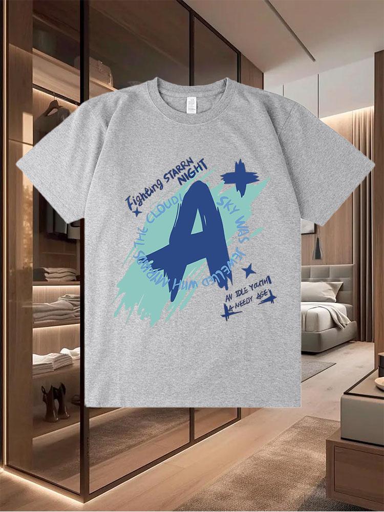 

2025 New-Style Pure Cotton T-Shirts for Men Trendy and Perfect for Summer Casual Wear S