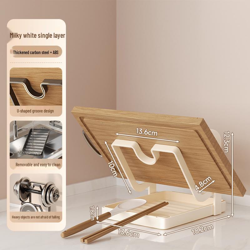 

Thickened Carbon Steel Pot Lid Storage Rack – Multifunctional Kitchen Organizer