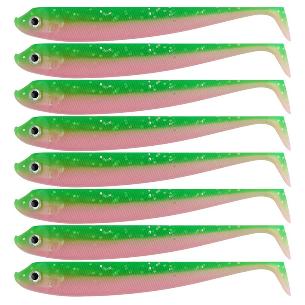 8Pcs Soft Fishing Lures 7.5cm 2.5g Artificial Baits Paddle Tail Swimbaits Fishing Lure for Bass Trout T Tail Baits