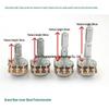 Type 148 Single Gang Bent Foot Stepping Potentiometer B1K/B5K/A10K/B10K/B20K/B50K/B100K