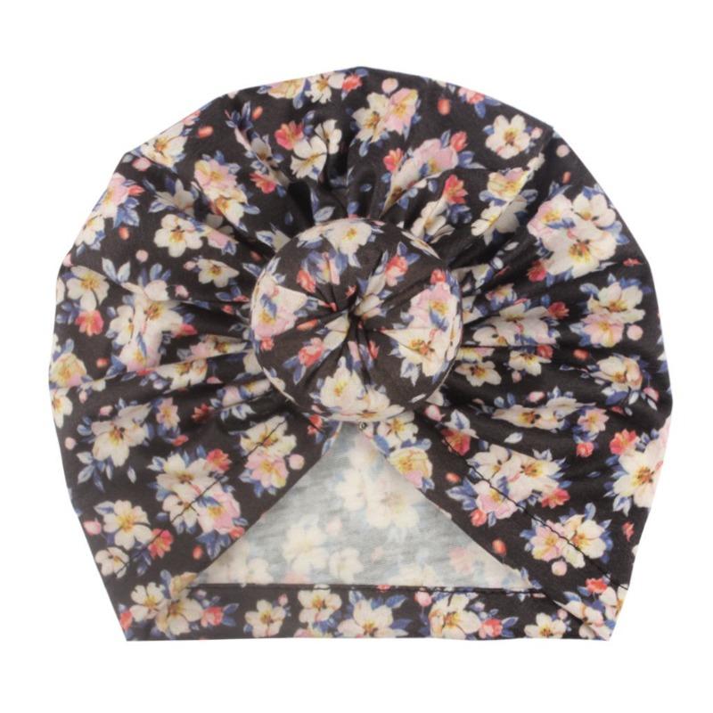 New baby pullover hat, cute printed donut children's hat, thin comfortable baby fetal hat