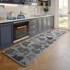 Non-Slip Kitchen Rug Super Absorbent, Woven Printed Stain-Resistant Floor Mat Doormat, Rubber Backing Long Mats for Kitchen