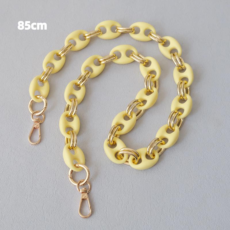 New Fashion Woman Bag Accessory Detachable Candy Matte Acrylic Chain Cute Acrylic Luxury Strap Women Bag Shoulder Handle Chain
