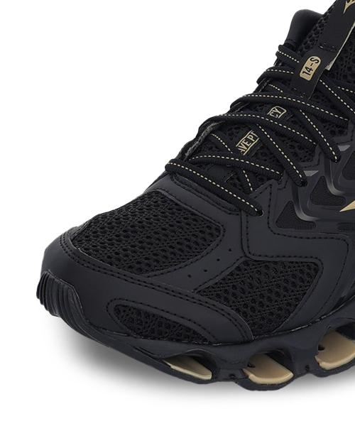 Mizuno Unisex Wave Prophecy 14 S - Black:GE Gold [J1GC258381]