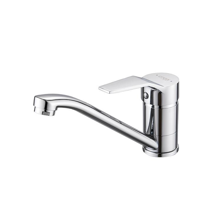 New Design Kitchen Faucet with Chrome Zinc Alloy (as the picture,Chrome)