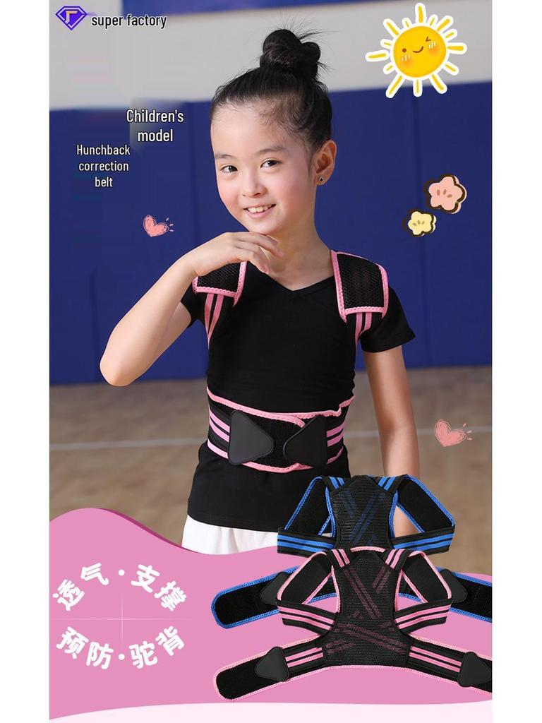 Children's Posture Corrector: Writing Aid & Back Straightening Strap for Scoliosis and Shoulder Alignment