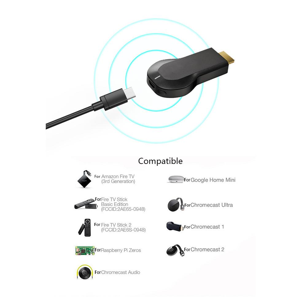 Ethernet Adapter Compatible For Fire TV Stick Micro USB To RJ45 With USB Cable