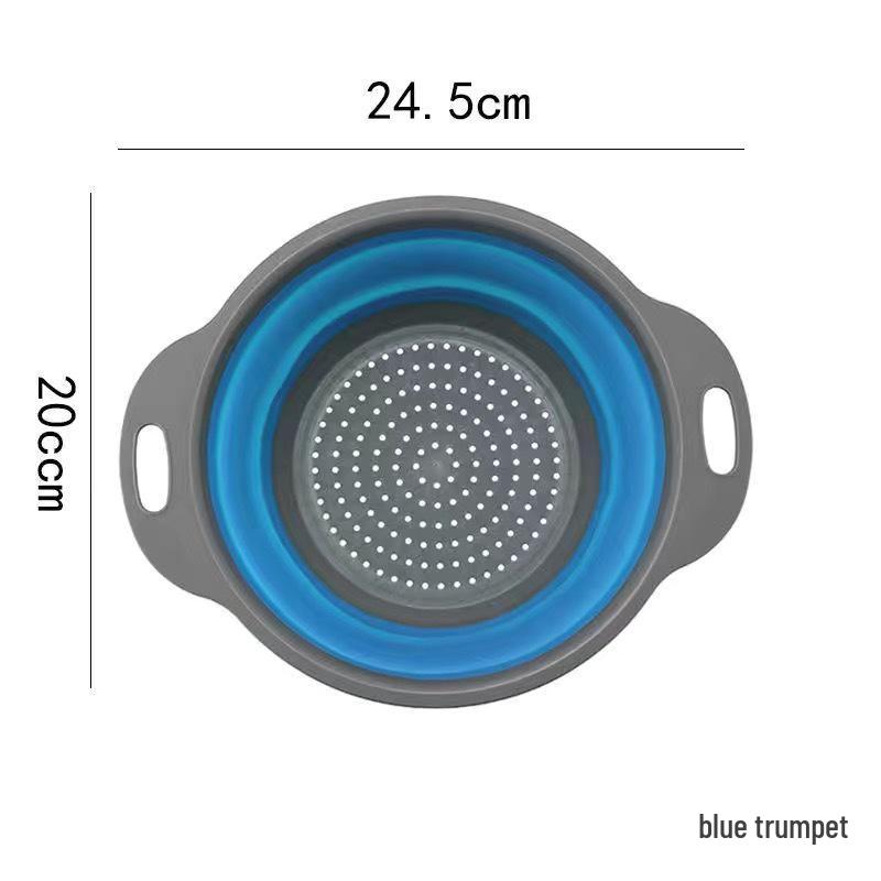 

Foldable Square Vegetable Washing Basket - Multifunctional Retractable Plastic Colander