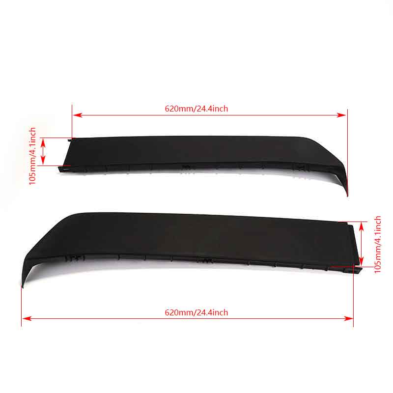 2Pcs Deep Duckbill Chin Lip Spoiler for VW Golf Jetta Mk1/mk2 Rabbit Caddy GTI GTD 16V Scirocco - Lower Bumper Lip Body Kit