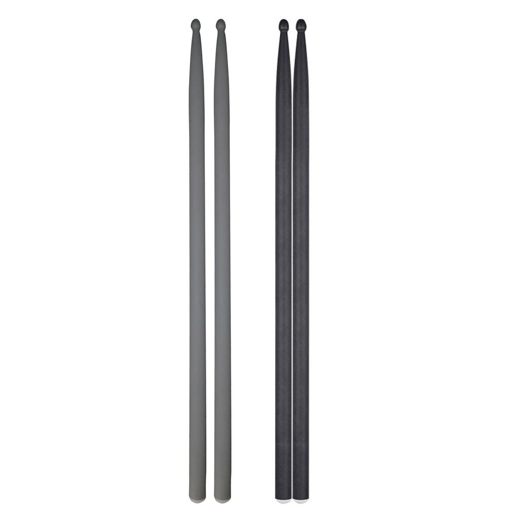 1 Pair 5A Carbon Fiber Drumsticks for Beginners Musical Instrument Percussion Parts Drum Sticks with Non-Slip Handle