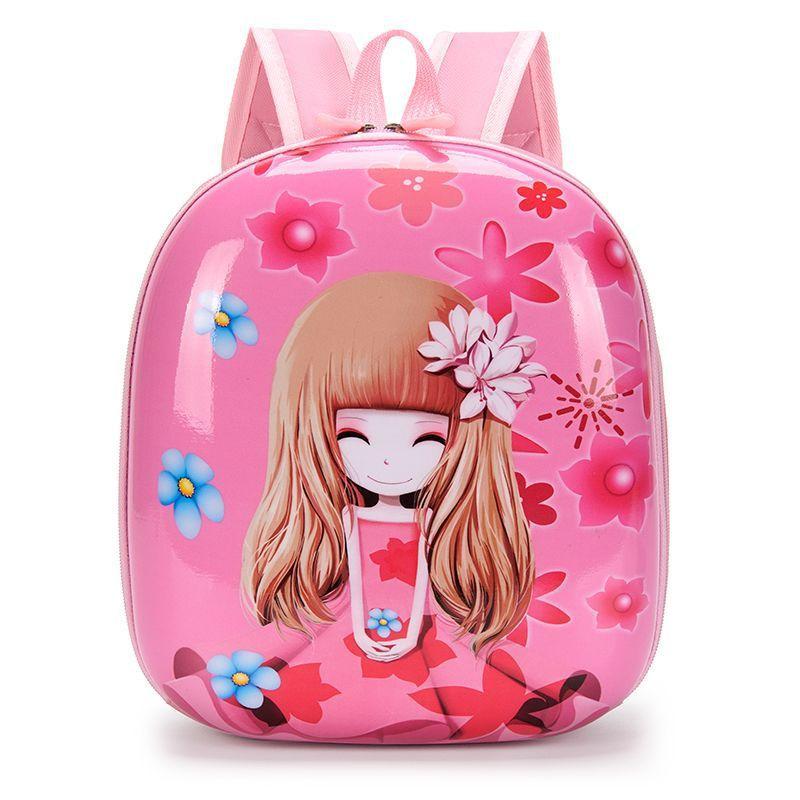 Kids Backpack Cartoon Polyester Breather Waterresistant School Bag For Toddlers And Girls