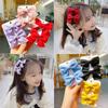 Soild Color Hair Bow Barrettes Bowknot Children Headwear New Children Hair Clips  Sweet Little Girl
