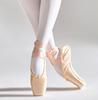 Mädchen-Ballerina-Ballettschuhe, rosa Satin-Canvas-Schnür-Spitzenschuhe zum Tanzen