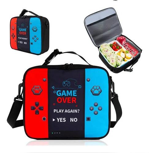 Game Console Pattern Diy Schoolbag, Primary School, Middle School Meal Bag, Pencil Bag, Backpack Three-Piece Set