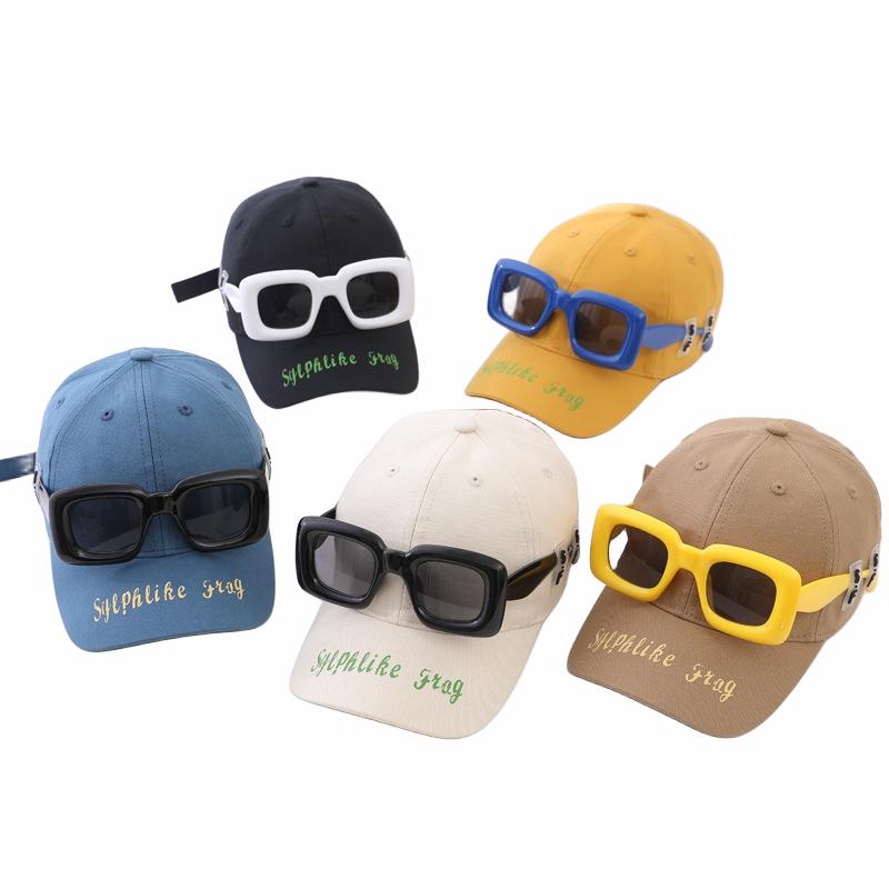 

6 цветов, детская весенняя шапка с солнцезащитными очками, кепка для малышей для мальчиков и девочек, детская хлопковая кепка, летняя бейсболка, детская кепка, От 3 до 9 лет