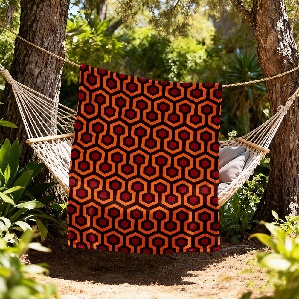 1pc The shining Outdoor Blanket - Throw Blanket, Soft , Flannel Blankets, Living Room, Travel, Camping c1209092