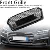 RS5 Style Honeycomb Sport Mesh Hex Grill Grille 8W6-853-651-AB-FUQ Fit A5 S5 B9 2017-2019