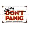Slightly Panic Hitchhiker S Guide Cover Slightly Altered Metal Signs Wall Cave Mural Living Room Iron Club Tin Sign Poster