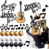 Music Cake Toppers Musical Birthday Party Cake Decorations for Musical Cake Toppers Set Girls Music Karaoke Theme Birthday Party