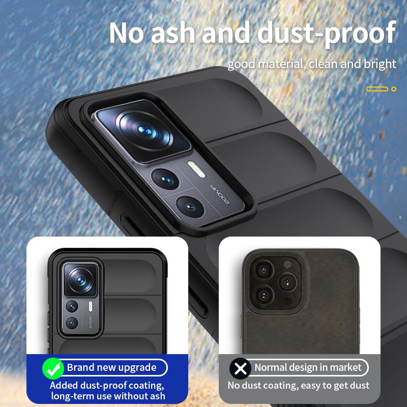 Skin Friendly Silicon Case for Xiaomi Mi 12T Pro 12T 12 Lite 12S 12X Cover Camera Protect Anti-Drop Air-Bag Lining Shell Fundas