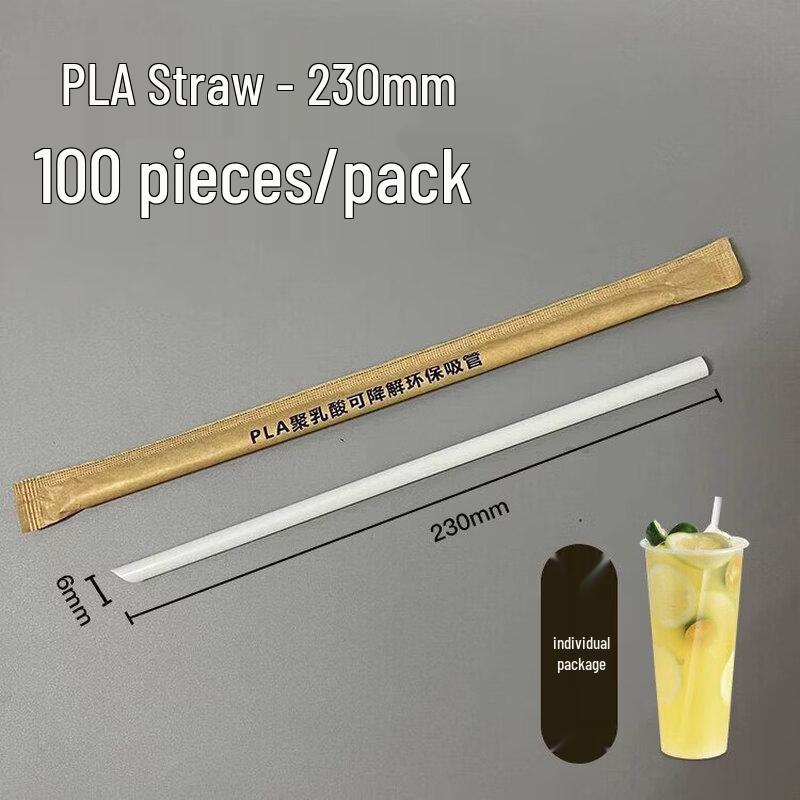 High-Temperature PLA Biodegradable Boba Tea Straws