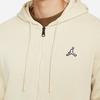 Jordan Embroidered Logo Zip Hoodie With Fleece Lining Men Tops Yellow DQ7351-206