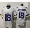Minnesota Vikings NFL Football Jersey Thielen Jefferson 18 14 8 Adult Men Cotton Sports Uniform Fan Wear