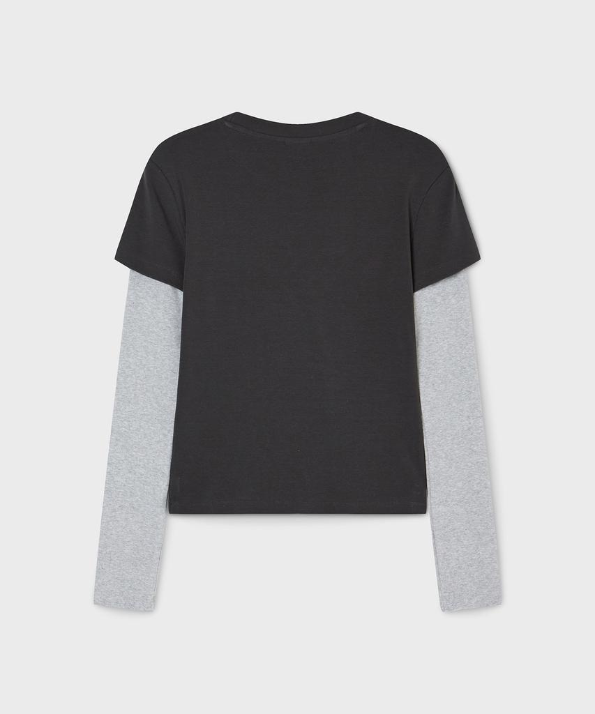 WHO.A.U Long Sleeve Layered T-Shirt / Whlag2384F