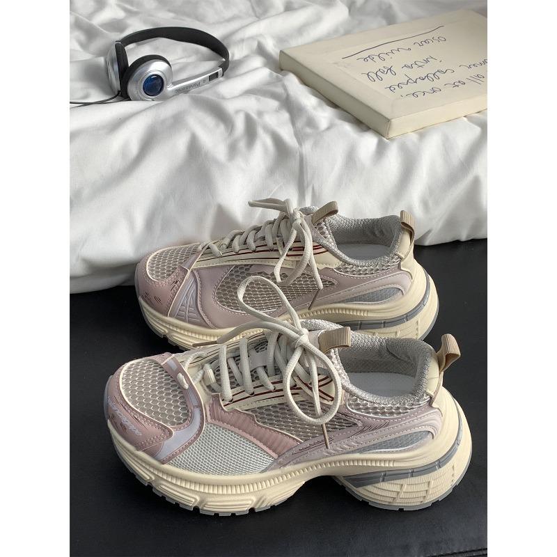 Spring new breathable dad shoes women's platform versatile sneakers 3805
