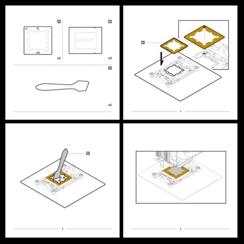 Optimized AM5 CPU Cooling Metal Pad With Efficient Heat Transfer Technology For PC Builders And Gamers