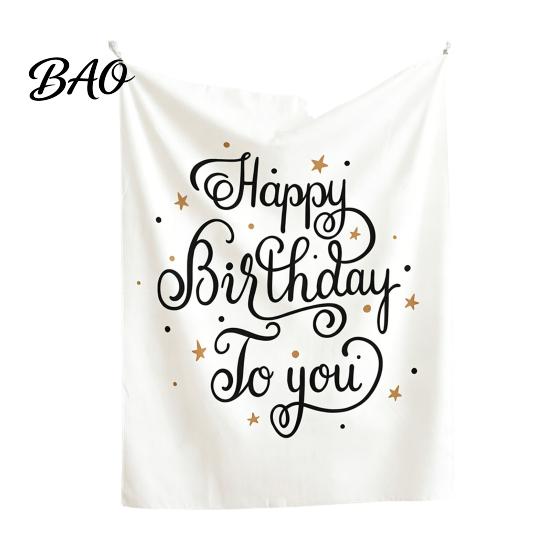 Banquet Decoration Cloth Baby Birthday Backdrop, Greenery Forest Banner for Boy Girl, Background 100 Day Celebration Party Decorations, Photo