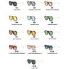 Vintage Colorful Metal Conjoined Square Sunglasses Women Men Retro Trend Sun Glasses Climbing Camping Glasses