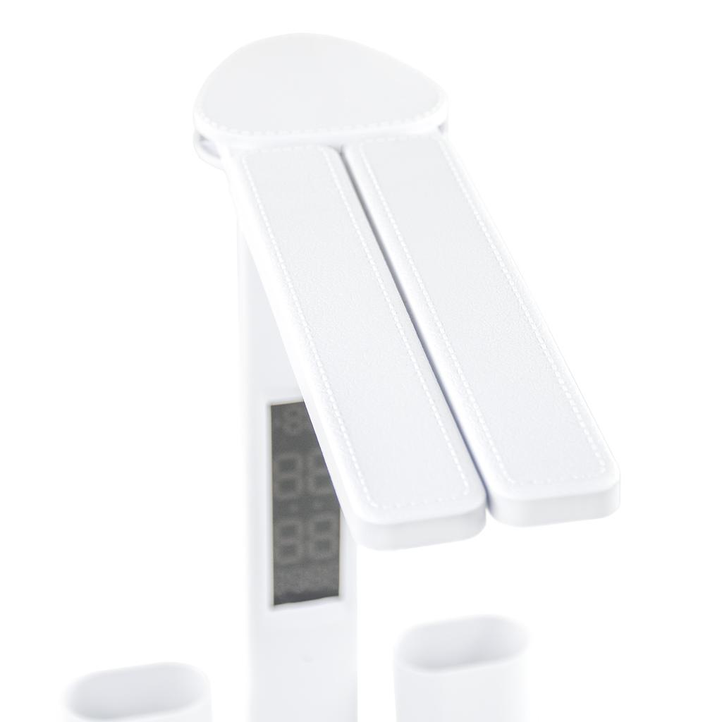 LED desk lamp with display, drafting clock, dual temperature