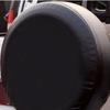 Wheels Accessories Vinyl PU Spare Tire Tyre Wheel Cover Pure Black Fit For Toyota Suzuki Jeep Spare Tire