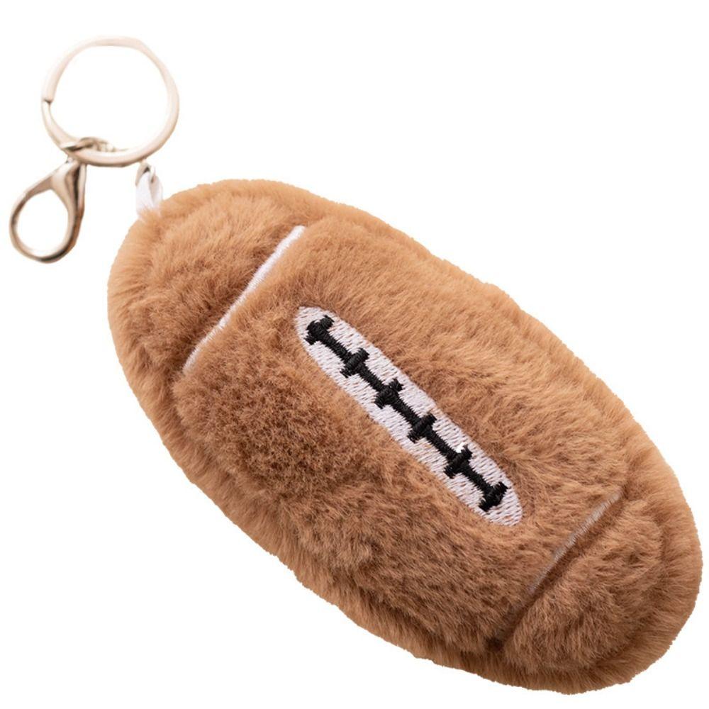 Basketball Baseball Basketball Plush Toy Keychain Simulation Soccer Toy  Female Lady Girl