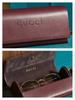 Gucci Custodia in Pelle Bordo Occhiali da Sole