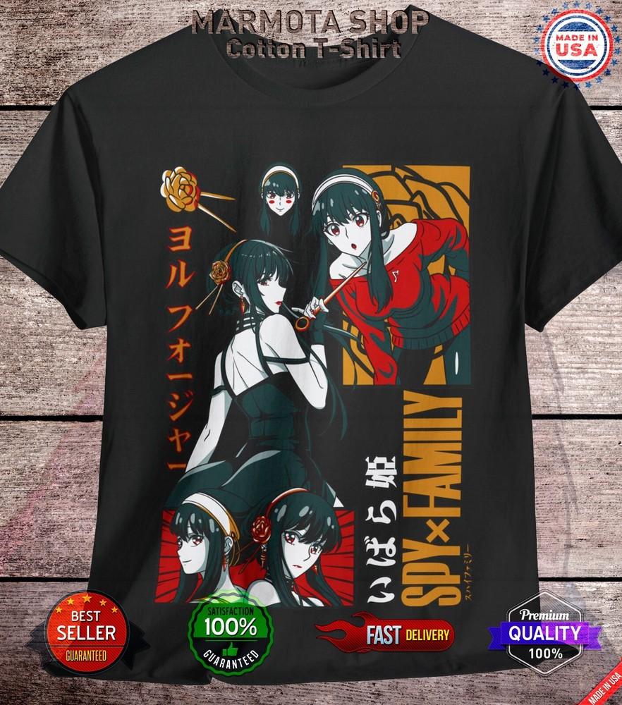 

Spy X Family T-Shirt Yor Briar Anya Forger Loid Anime Japanese Tee Shirt Waifu L