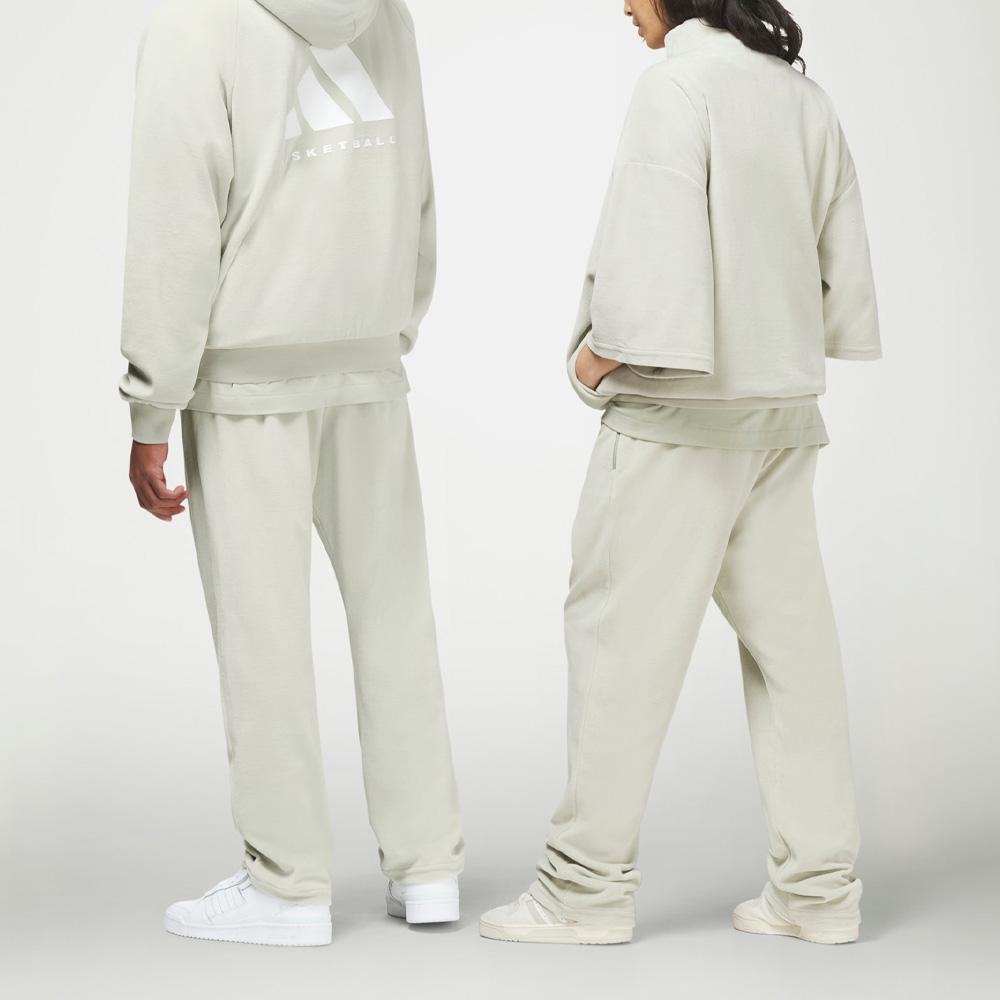 Adidas Originals Basketball: Chapter 02 Pants With Logo Print And Retro Knit Fit Unisex Bottoms Halo-Green IA3452