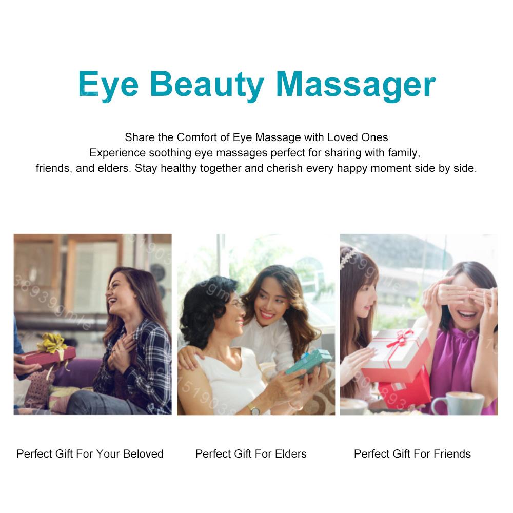 Eye Massager Hot Compress Vibration Eye Care Relax Eyes Massage Relieve Eye Fatigue Glasses Fatigue Pouch Anti Wrinkle Care