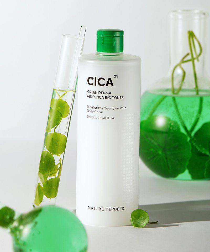 Тоник Green Derma Mild Cica Big, 500 мл