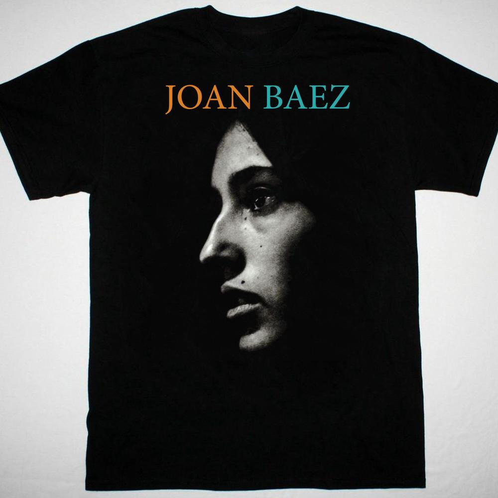 Joan Baez album poster Men T-shirt Black Short Sleeve All Size Unisex T-Shirt XXXL