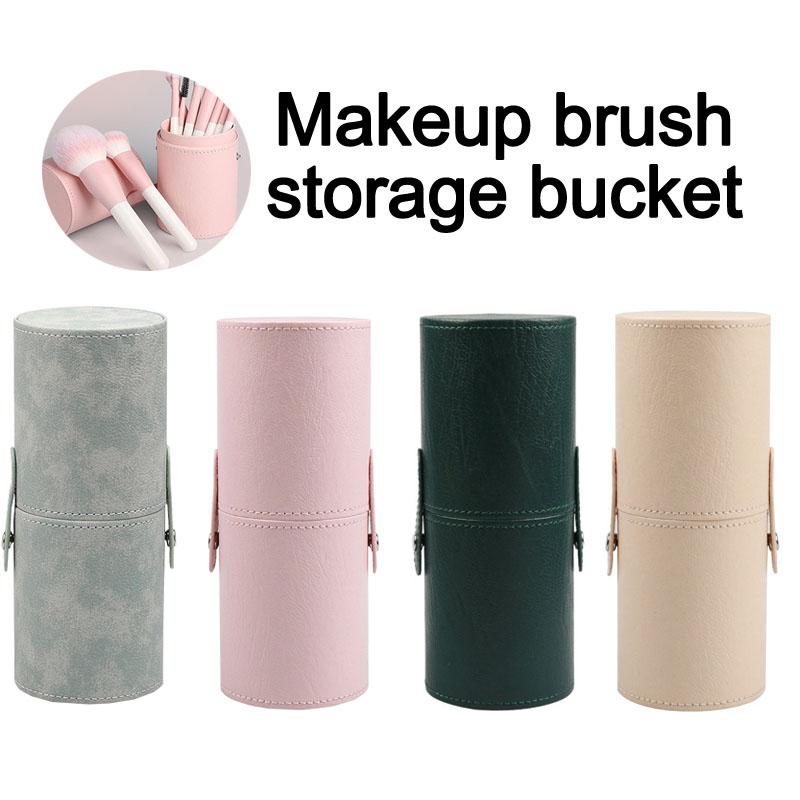 New PU Leather Makeup Brush Bucket Stand for Makeup Brushes Organizer Cosmetics Storage for Makeup HZSSN05