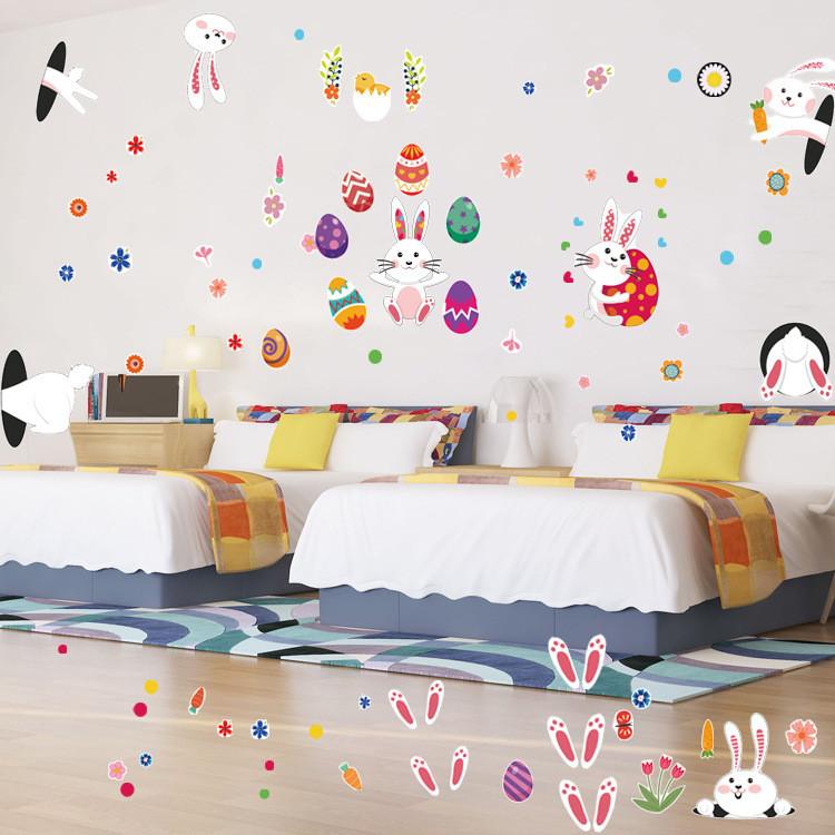 Colorful Easter Egg Bunny Chick Gift Party Decor Stickers For Kids Diy Crafting