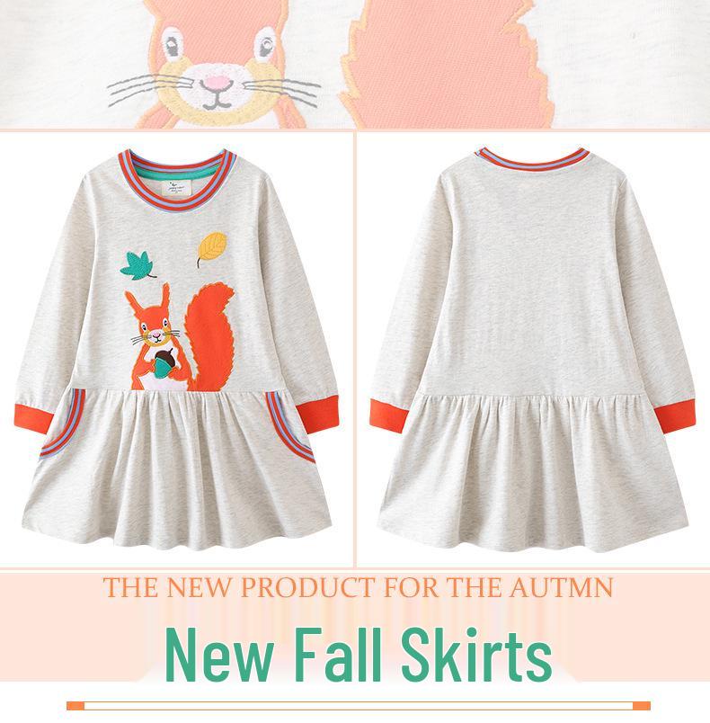 Autumn Long-Sleeve Princess Dress for Girls - European & American Style