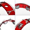 8 Inch Transparent Double Row Jingles Tambourine Handbell Hand Drumwith  Sea Drums Waves Sound Ocean Drum