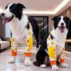 Elastic Dog Elbow Brace Breathable Adjustable Puppy Joint Protector Cartoon Pattern Soft Dog Knee Leg Guards Pet Supplies