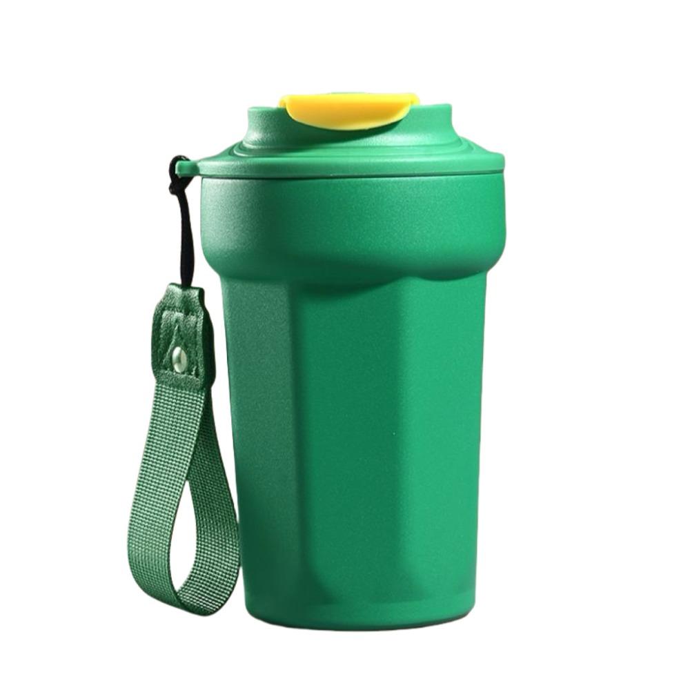 Stainless Steel Eight-Angle Coffee Cup with Lid Vacuum Insulated Cup Sports Cup  for Home Work