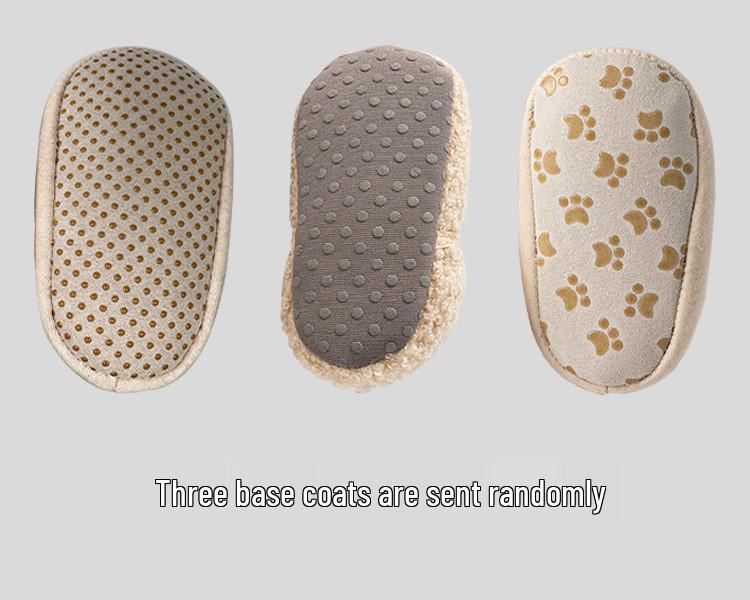 Erste Newborn Baby Lauflernschuhe Anti-Rutsch Warm Hausschuhe